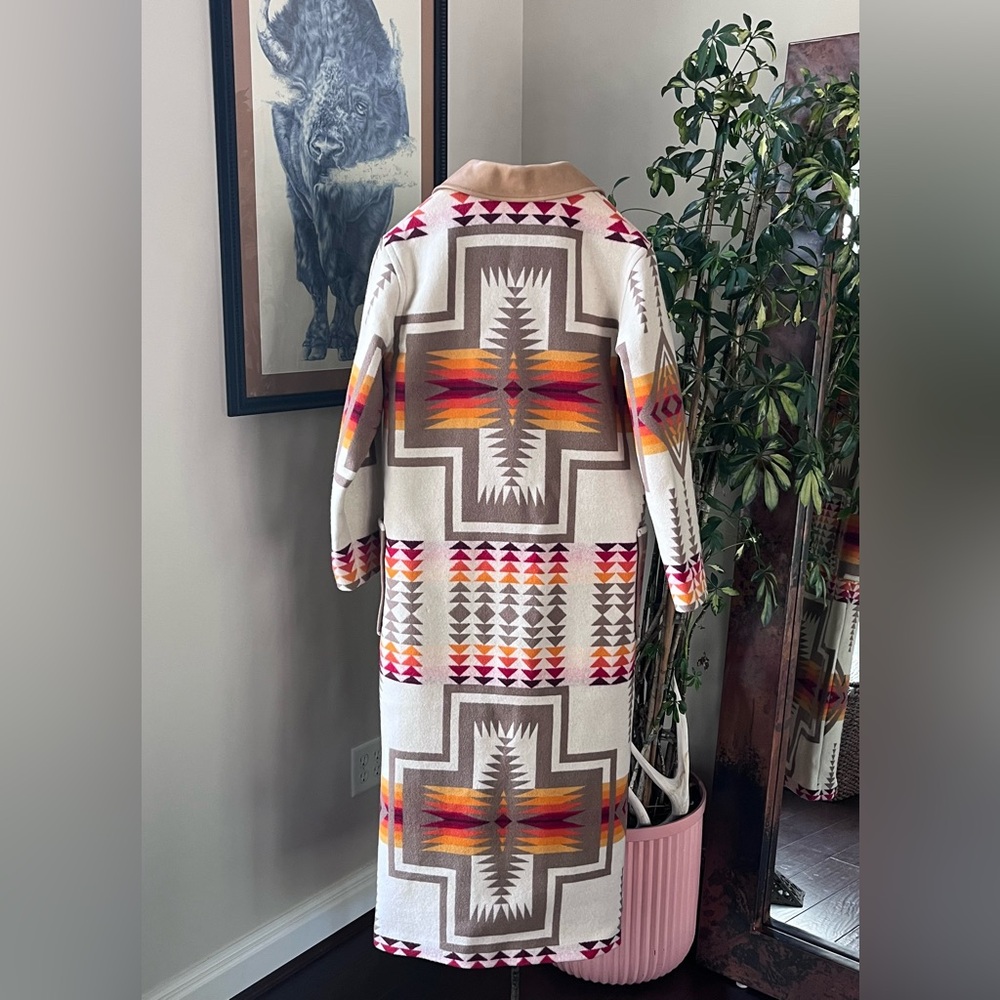 Vintage Pendleton Harding Long Wool Western Coat - Picture 3 of 17